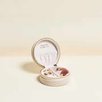 Yvonne Corduroy Travel Jewelry Box - Maison Scarlett