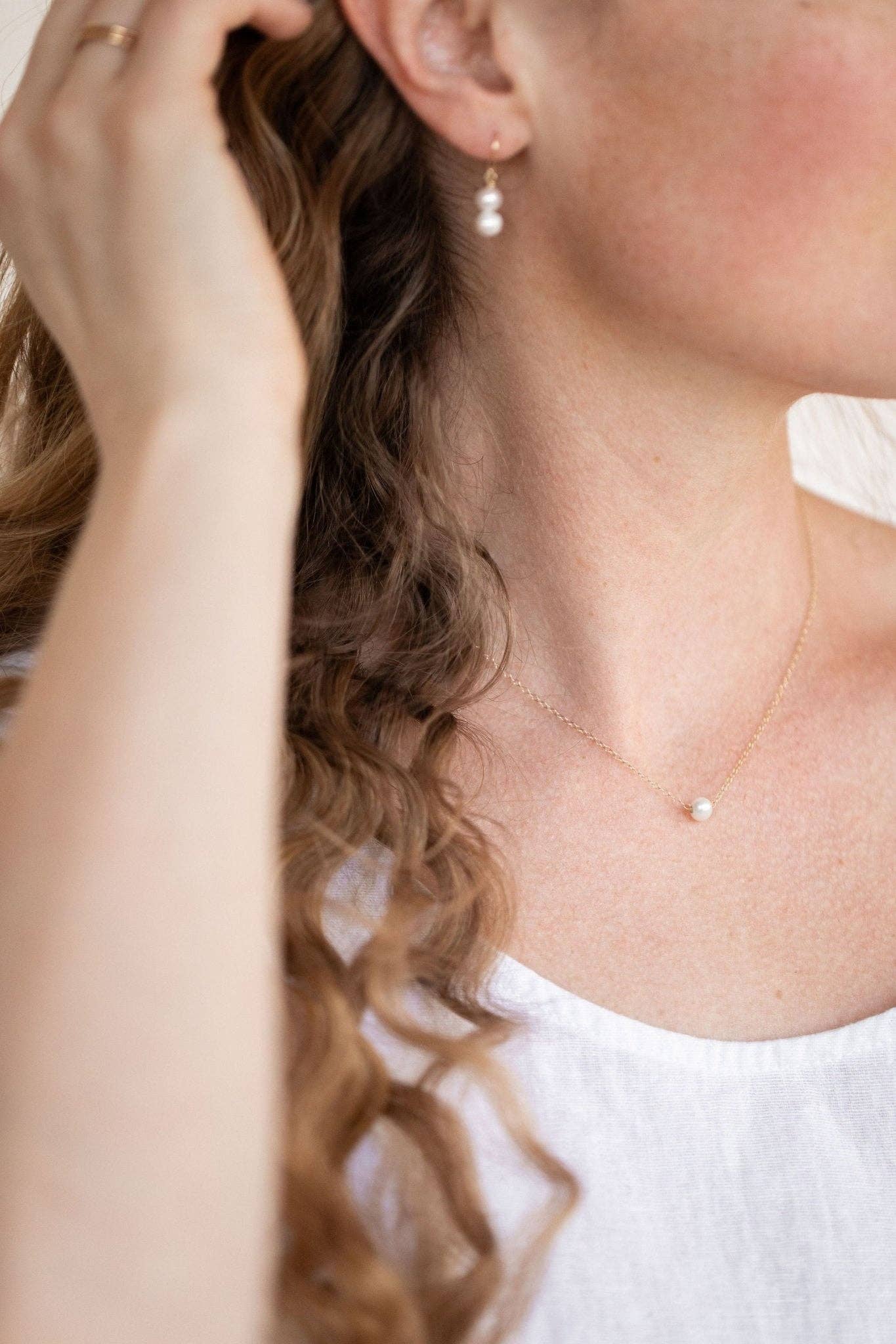 Grit Pearl Necklace | Gold Fill - Sheena Marshall Jewelry