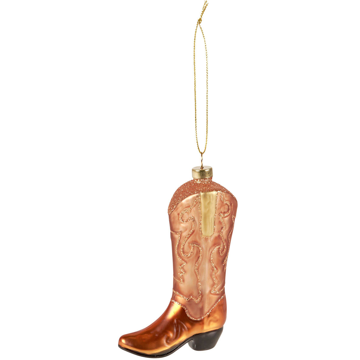 Cowboy Glass Boot Ornament - Primitives by Kathy