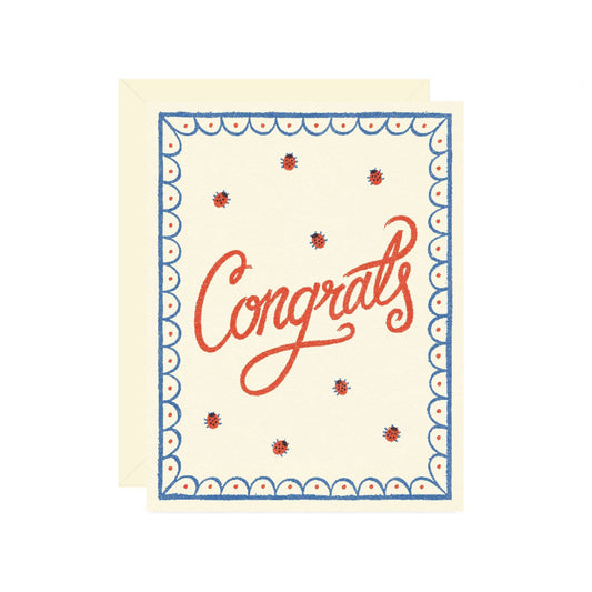 Ladybug Congrats Card - Wallflower Paper & Party