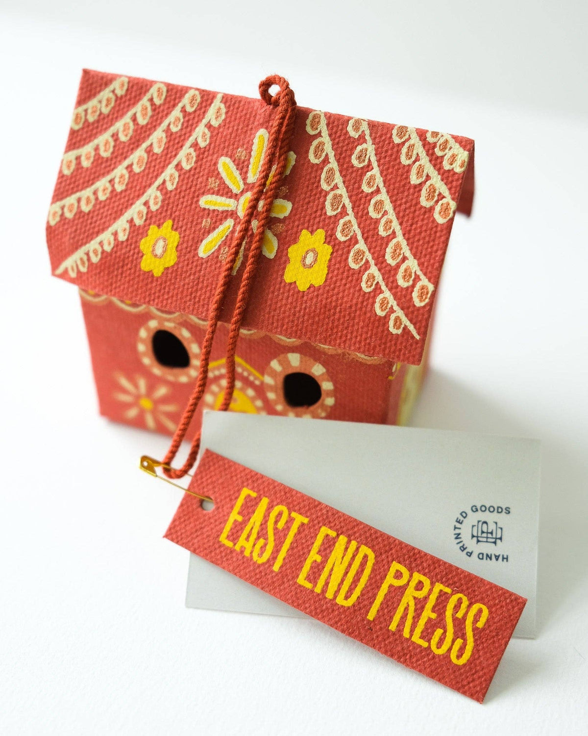 Gingerbread House Screen-Printed Board Decoration - East End Press