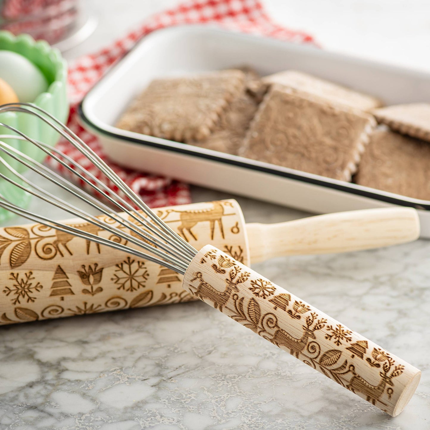 Winter Embossed Whisk