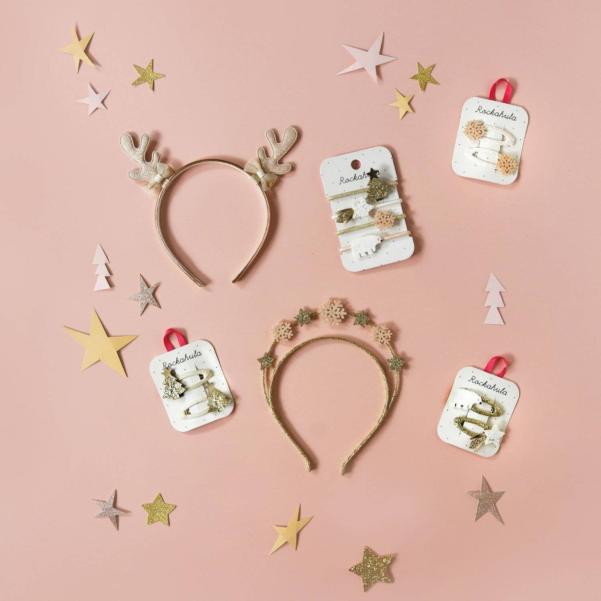 Shimmer Snowflake Clips - Rockahula Kids US
