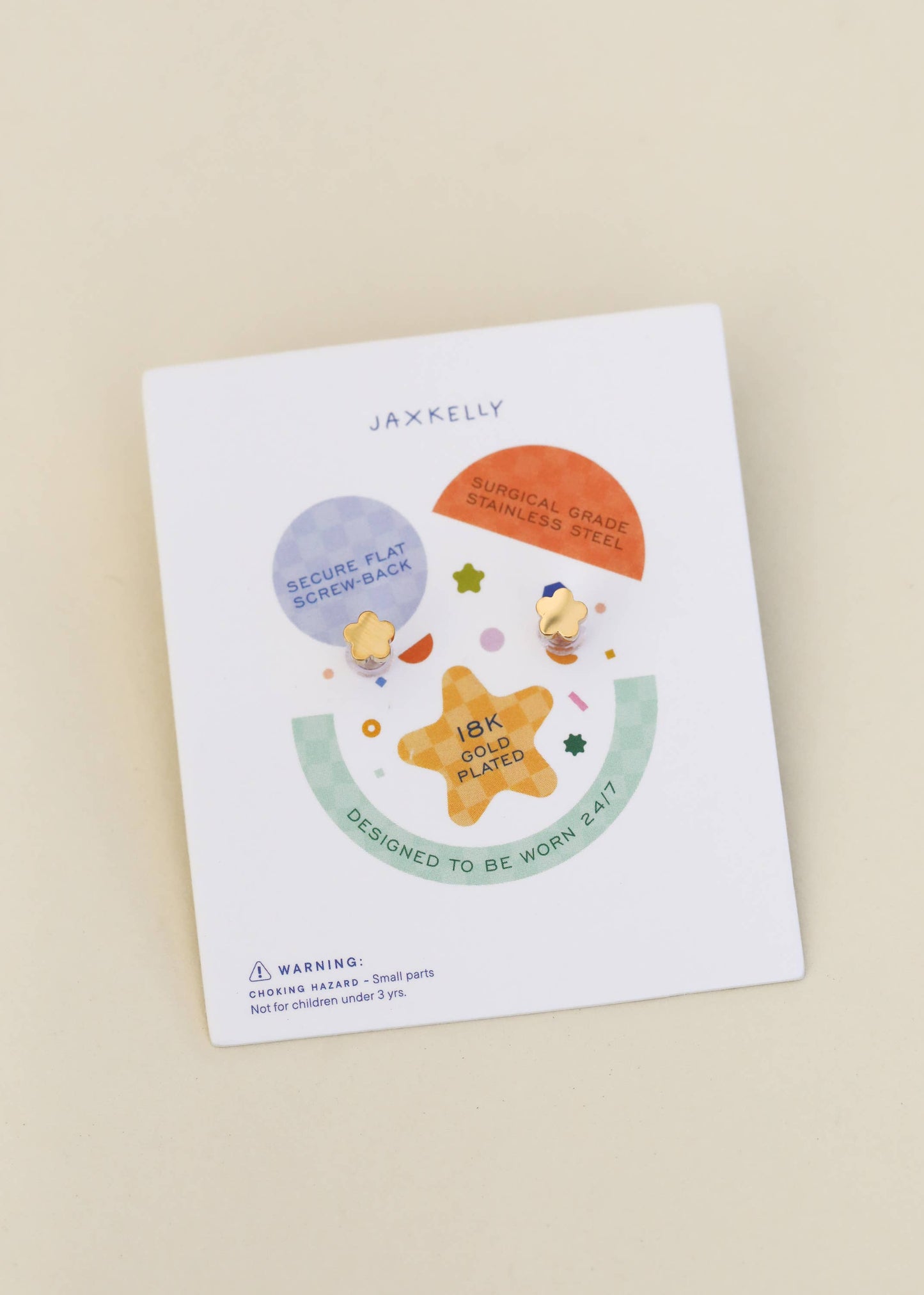 Cupcake Enamel Flat Back Kids Earrings - JaxKelly