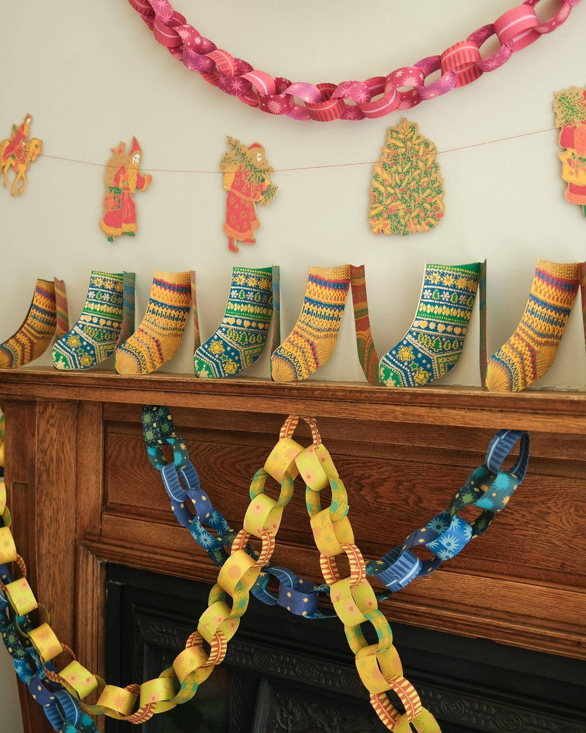 East End Press - BLUE & YELLOW PAPER CHAIN KIT