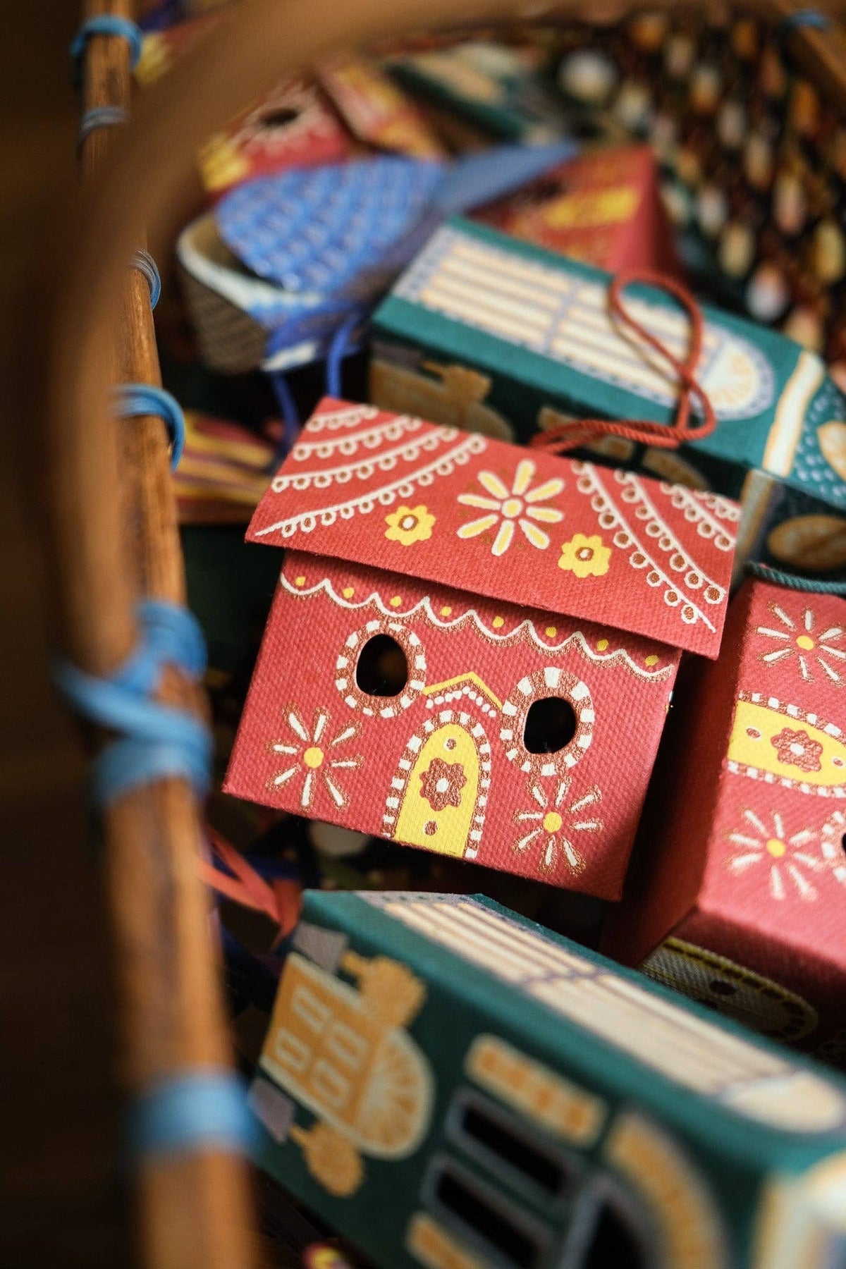 Gingerbread House Screen-Printed Board Decoration - East End Press