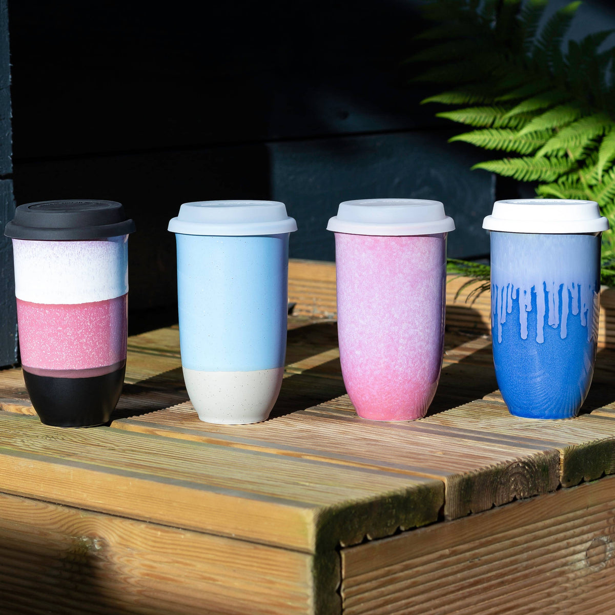 Astral Bloom Ceramic Travel Cup 16oz - Nova Ceramics Travel Mugs