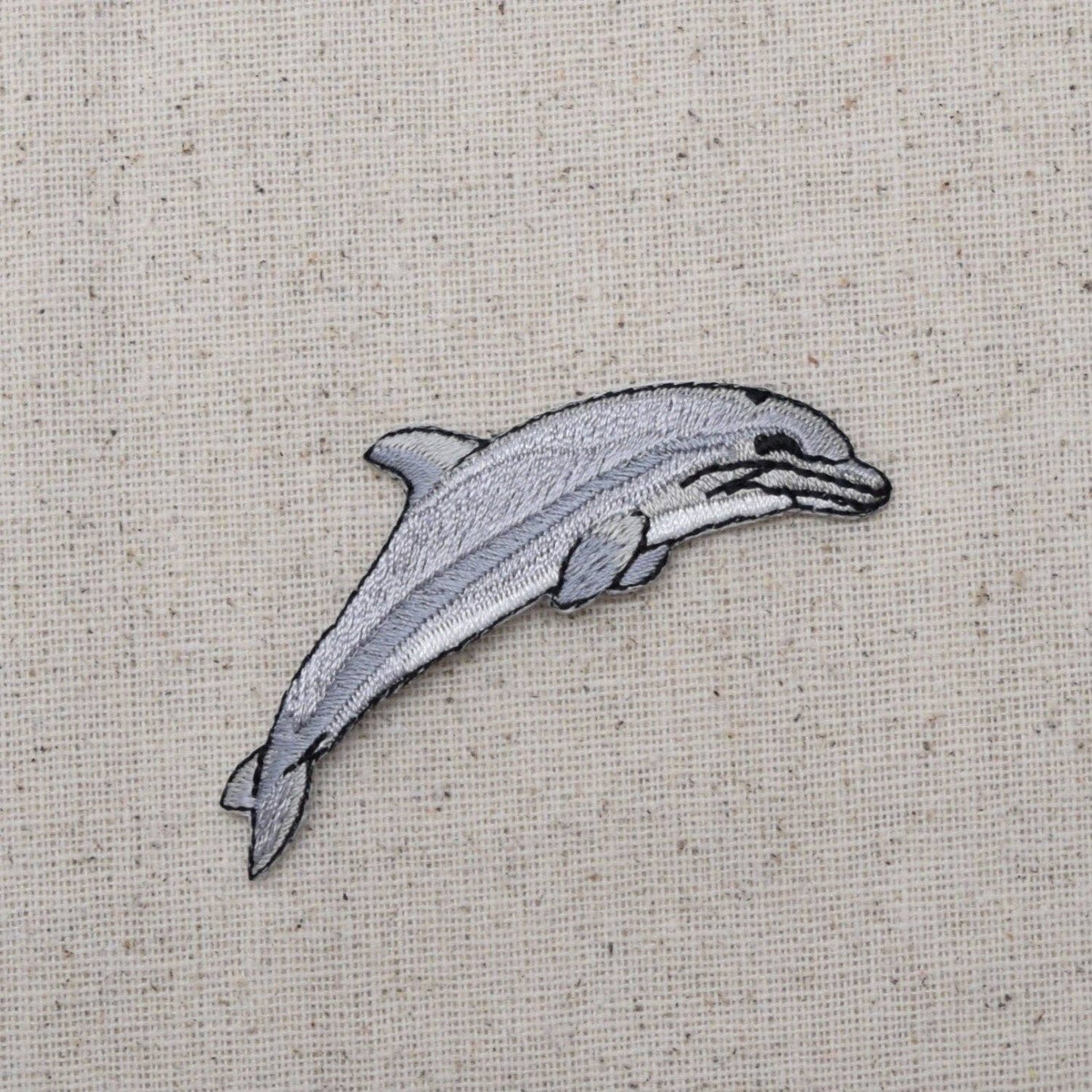Wholesale Applique - Single Dolphin - Realistic - Ocean Animal - Iron on Patch