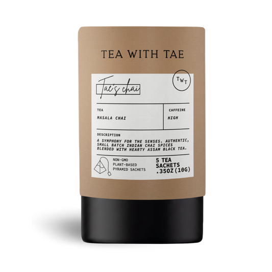 Chai Black Tea Mini Tea Tube Gift (5 tea bags)