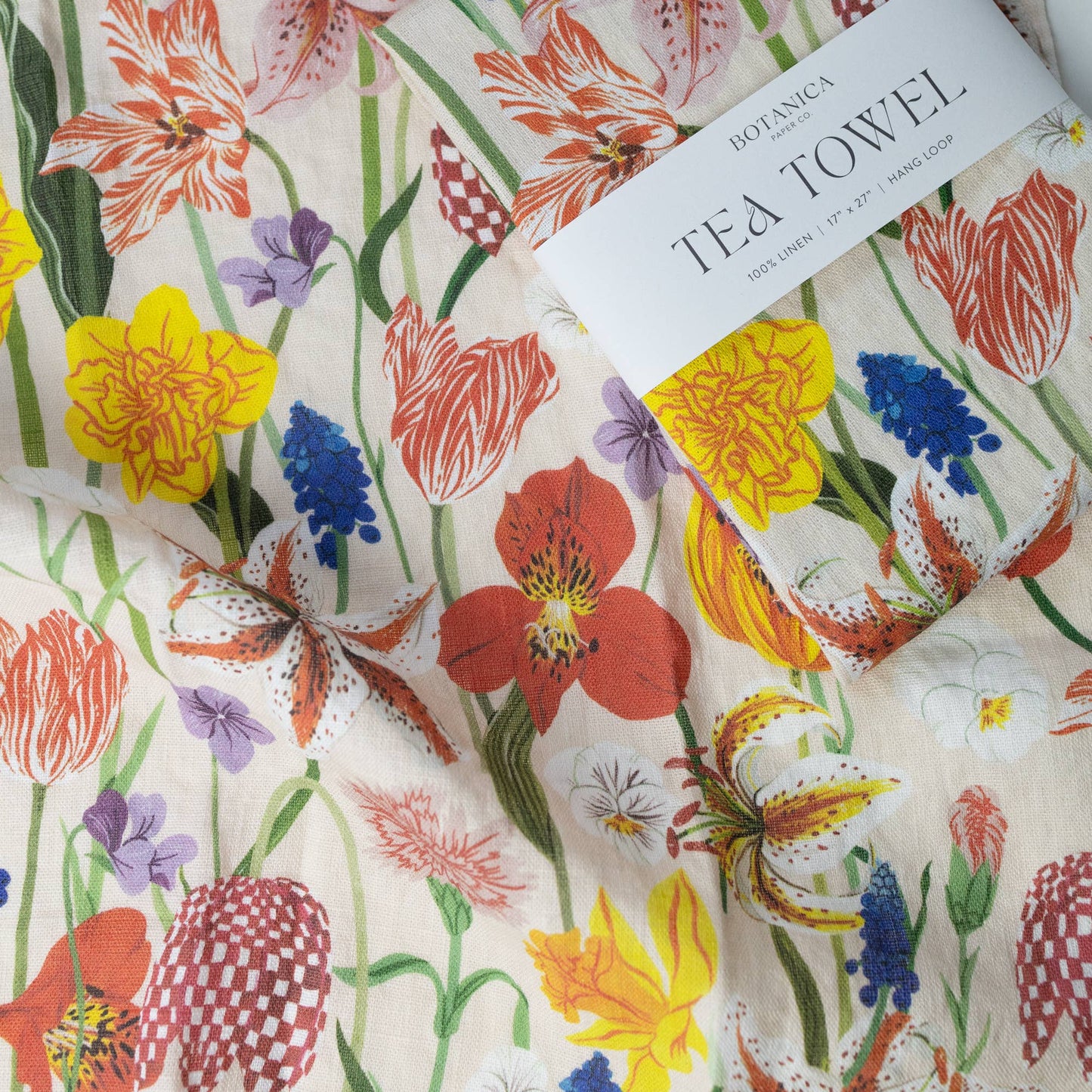SPRING | 100% LINEN TEA TOWEL - Botanica Paper Co.