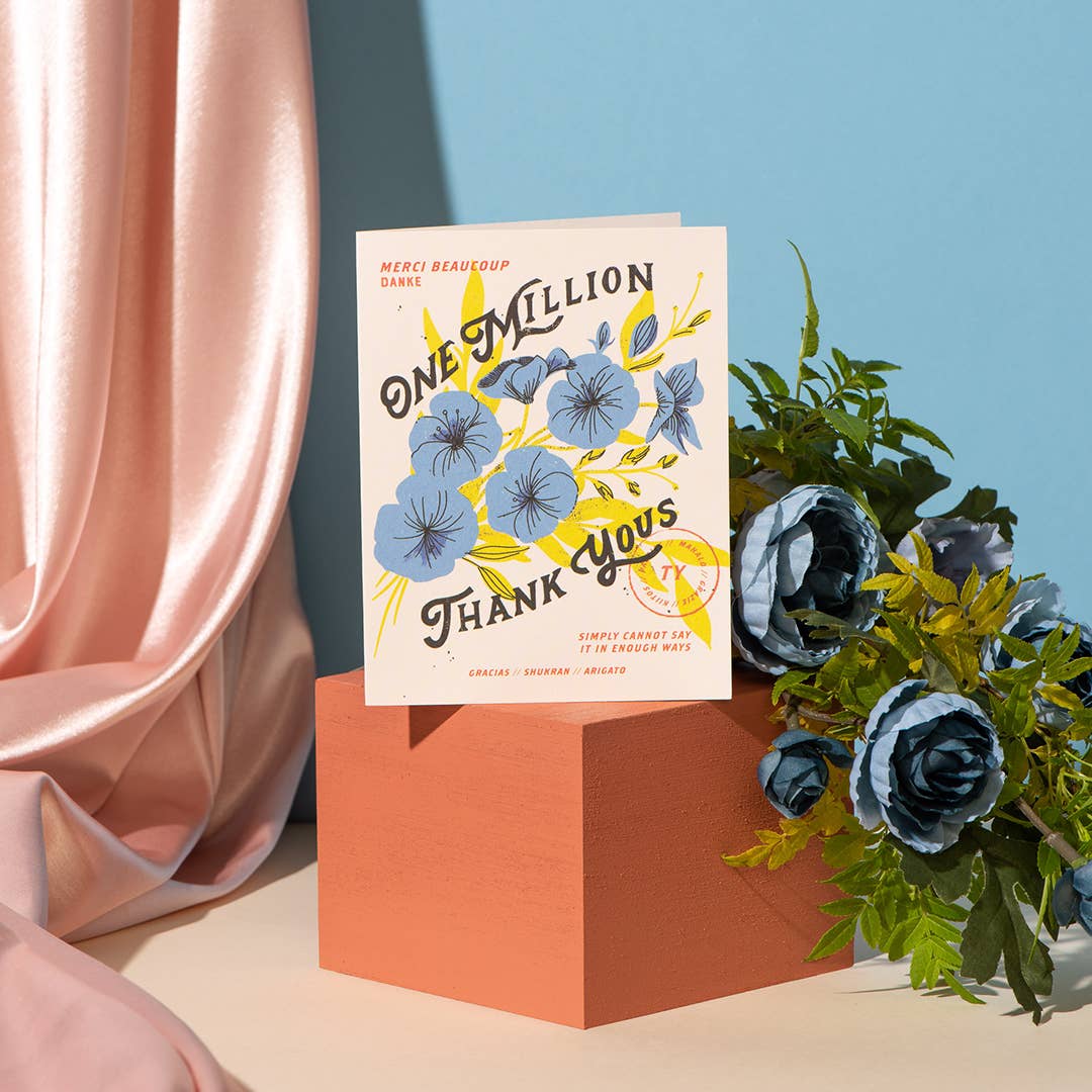 One Million thank you Red Cap Cards