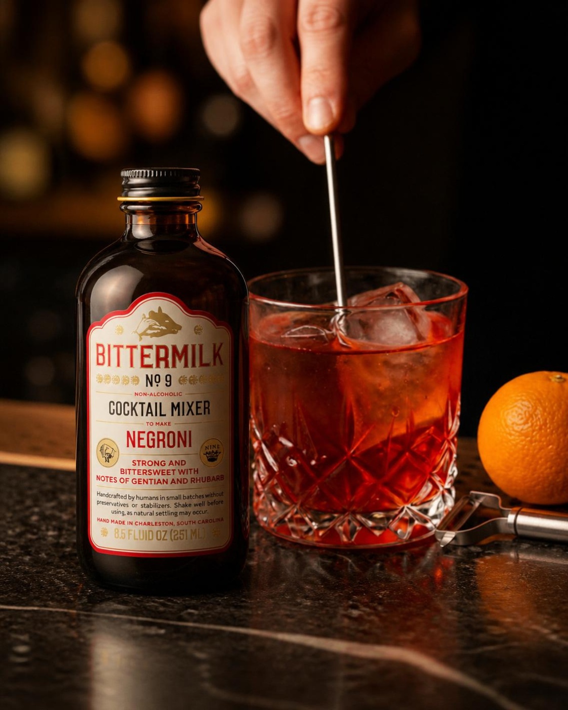 No.9 Negroni Cocktail Mixer - Bittermilk Bottling Co.