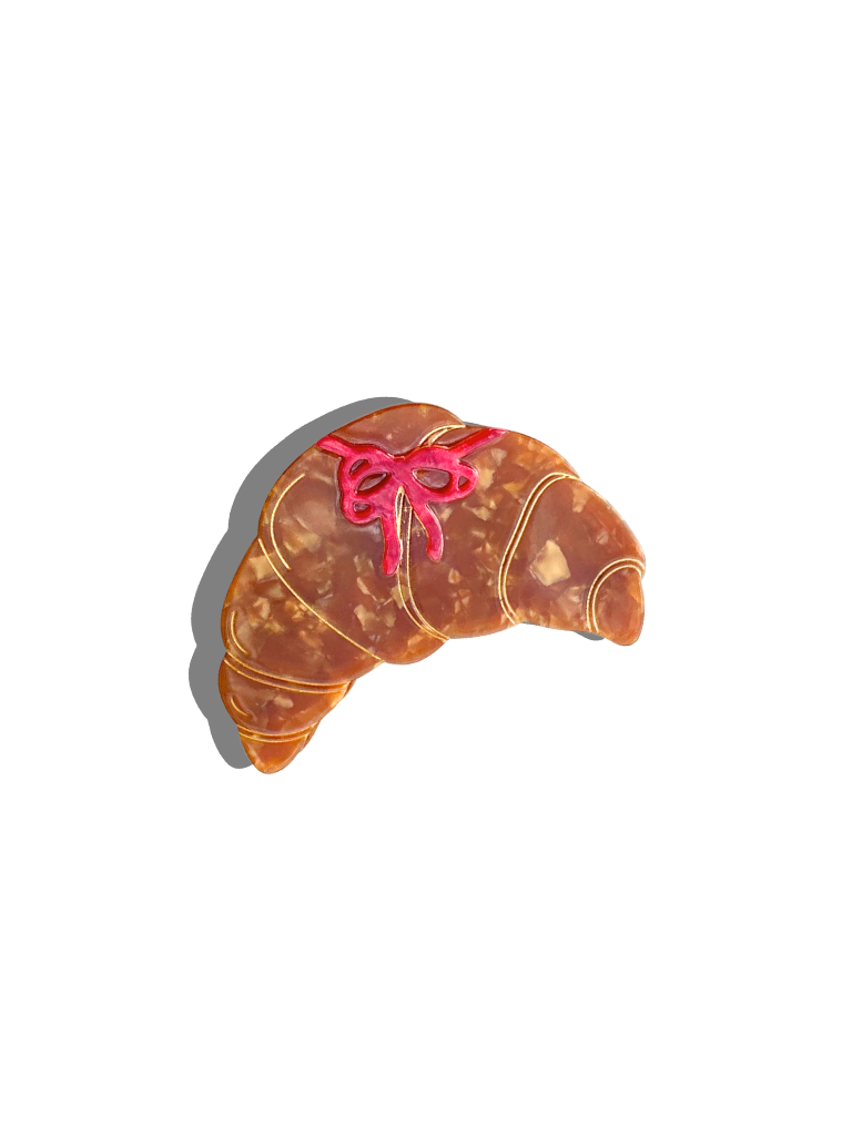 Croissant Hair Clip | Solar Eclipse - Hand-Painted