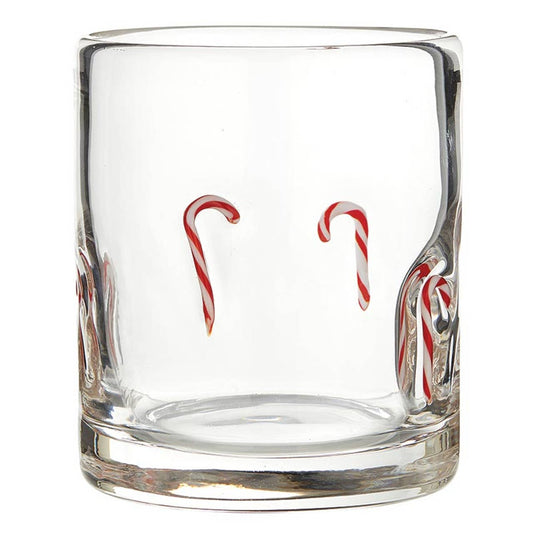 Candy Cane DOF Icon Glass - Slant Collections by Creative Brands