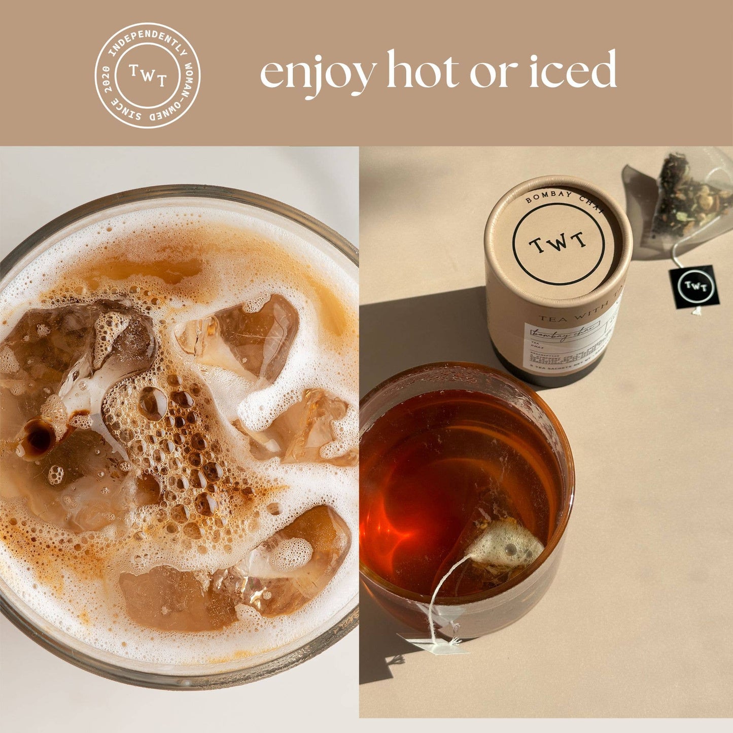 Bombay Masala Chai Black Tea Mini Tea Tube Gift (5 tea bags)