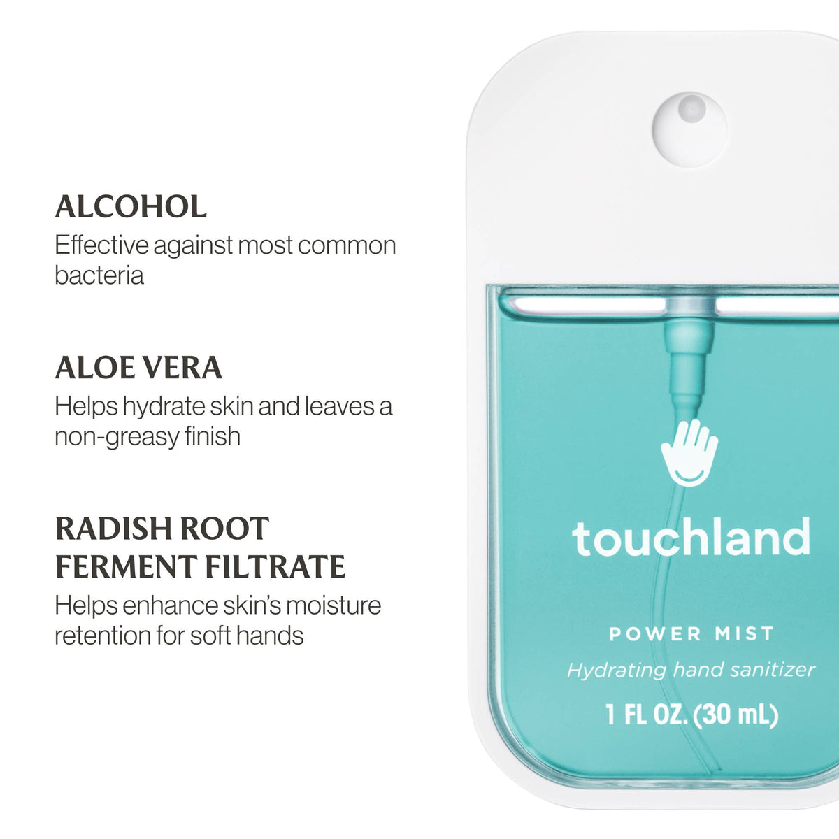 Blue Sandalwood Power Mist Hydrating Hand Sanitizer - Touchland