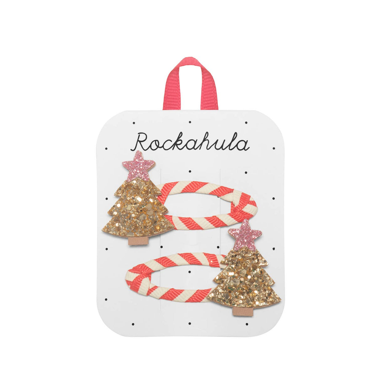 Stripy Christmas Tree Clips - Rockahula Kids US