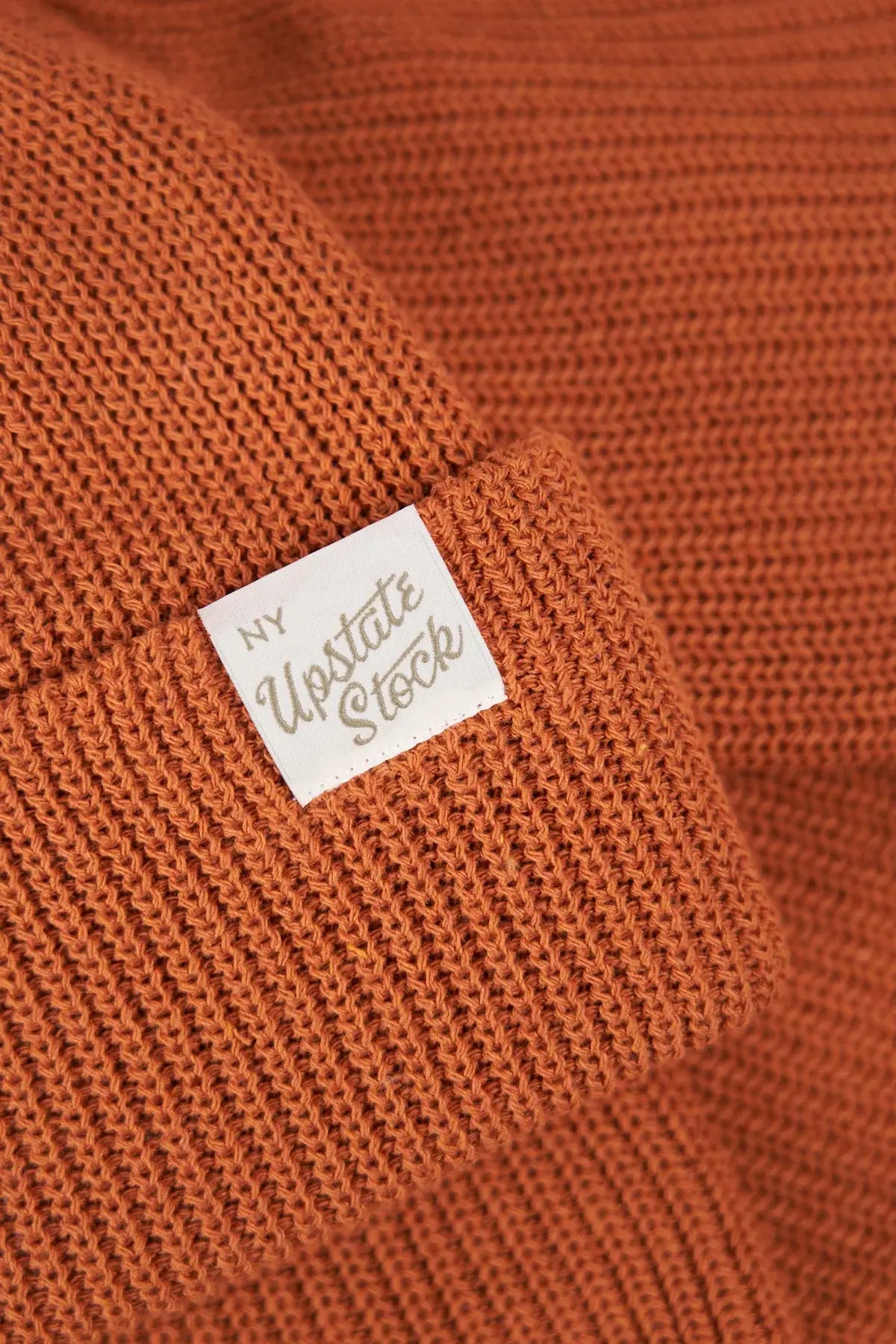 Burnt Orange Beanie - Upstate Stock