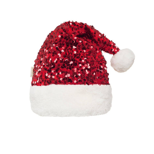 Santa Sequin Velvet Hat (3-10 Years) - Rockahula Kids US