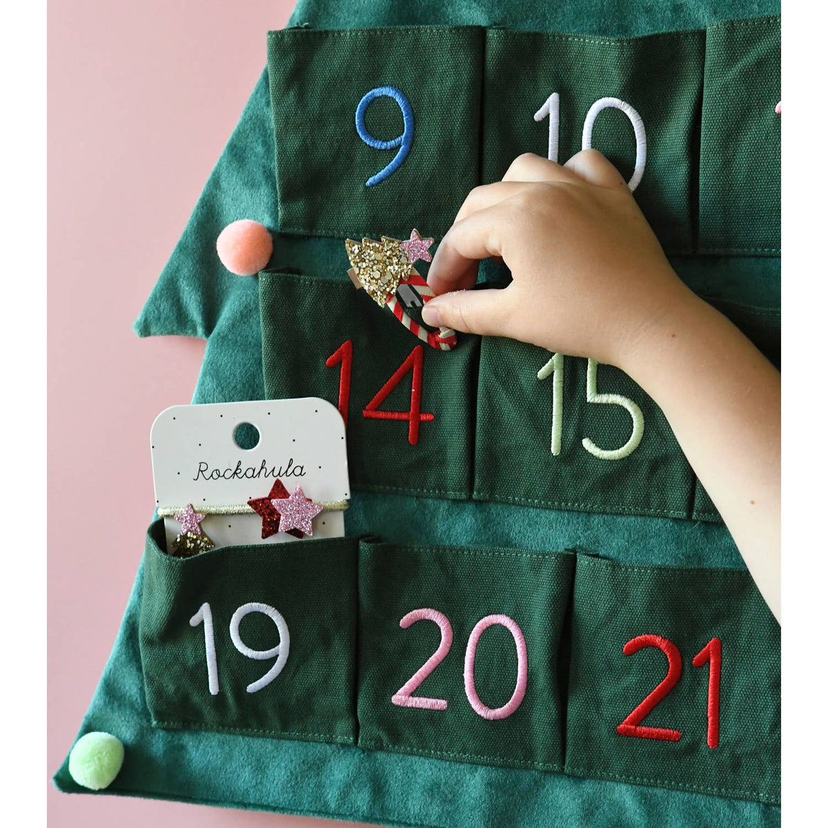 Stripy Christmas Tree Clips - Rockahula Kids US