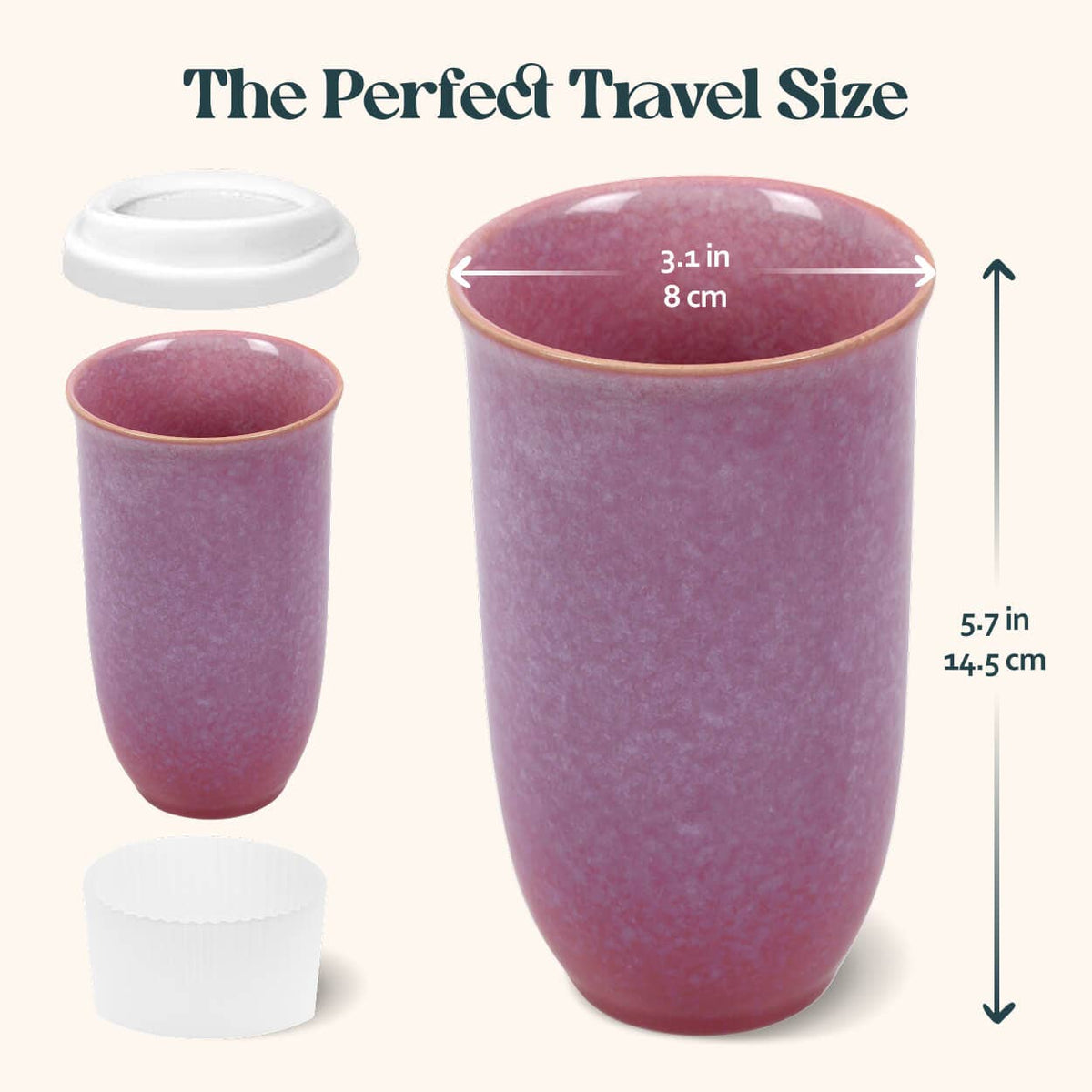 Astral Bloom Ceramic Travel Cup 16oz - Nova Ceramics Travel Mugs