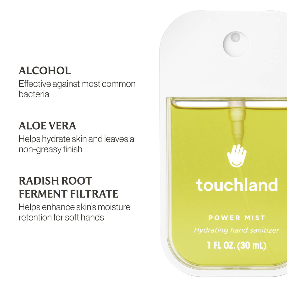 Vanilla Blossom Power Mist Hydrating Hand Sanitizer - Touchland
