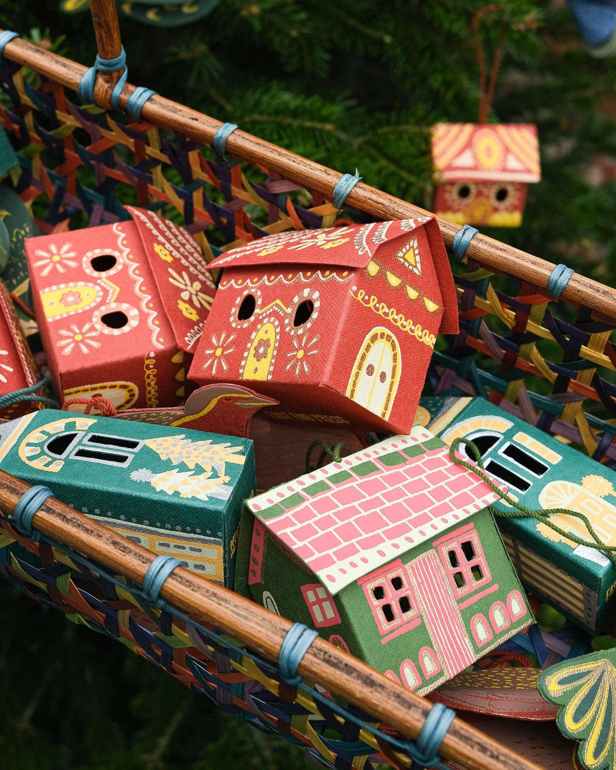Gingerbread House Screen-Printed Board Decoration - East End Press
