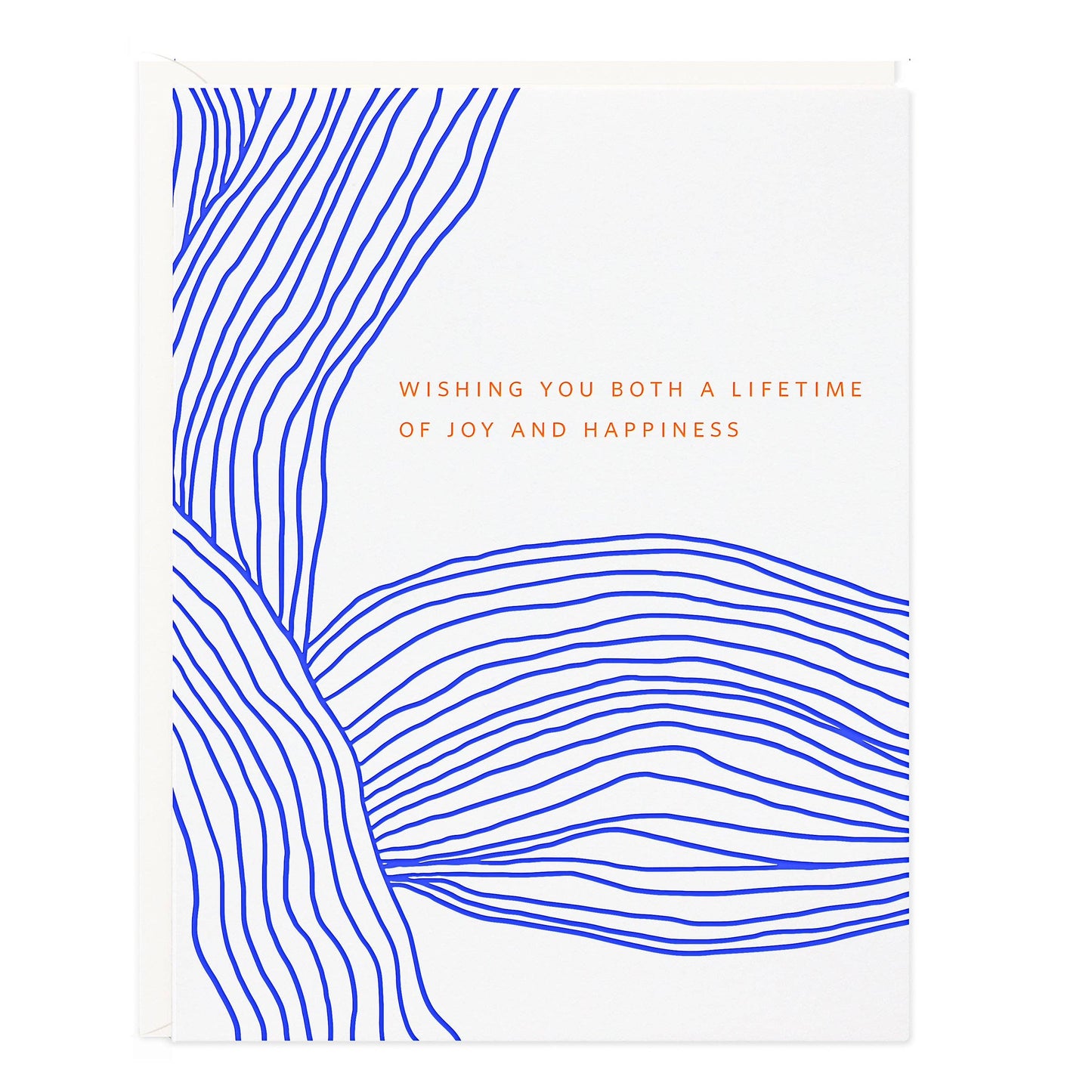 Lifetime of Joy Lines Wedding Greeting Card