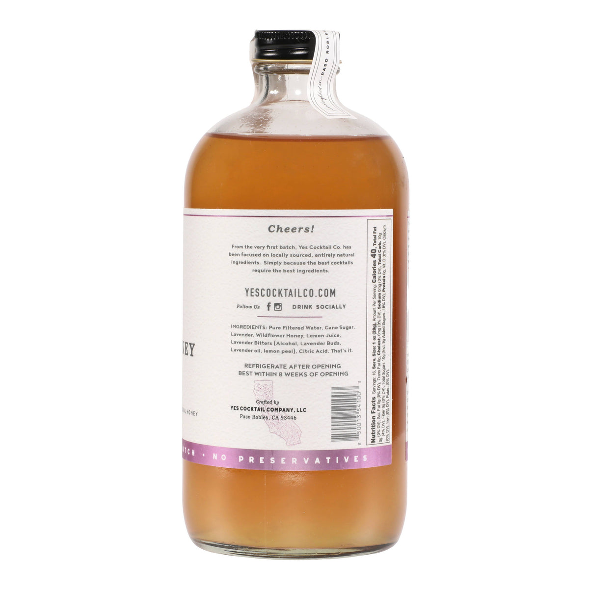 Lavender Honey Cocktail Mixer - Yes Cocktail Co