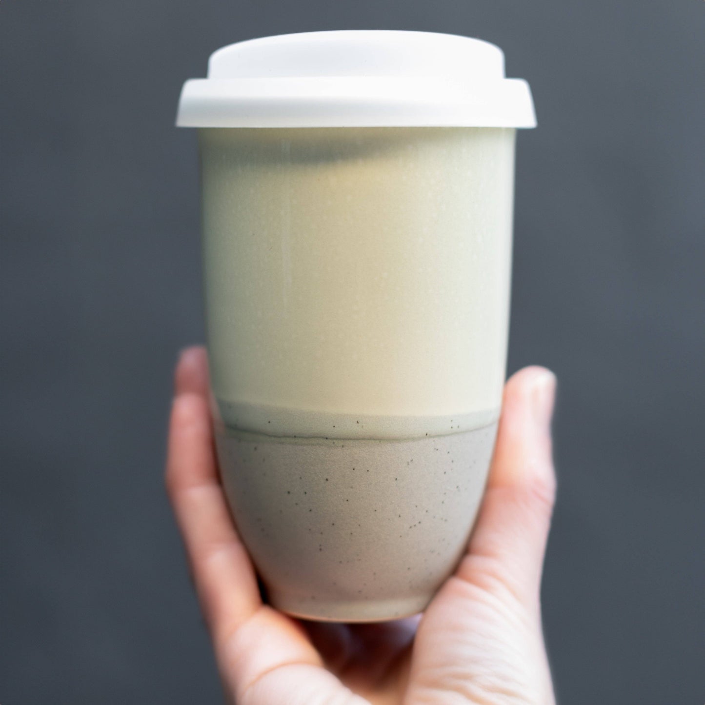 Mist Nova Ceramics Travel Mugs - Ceramic Travel Cup – 16oz with Lid & Sleeve
