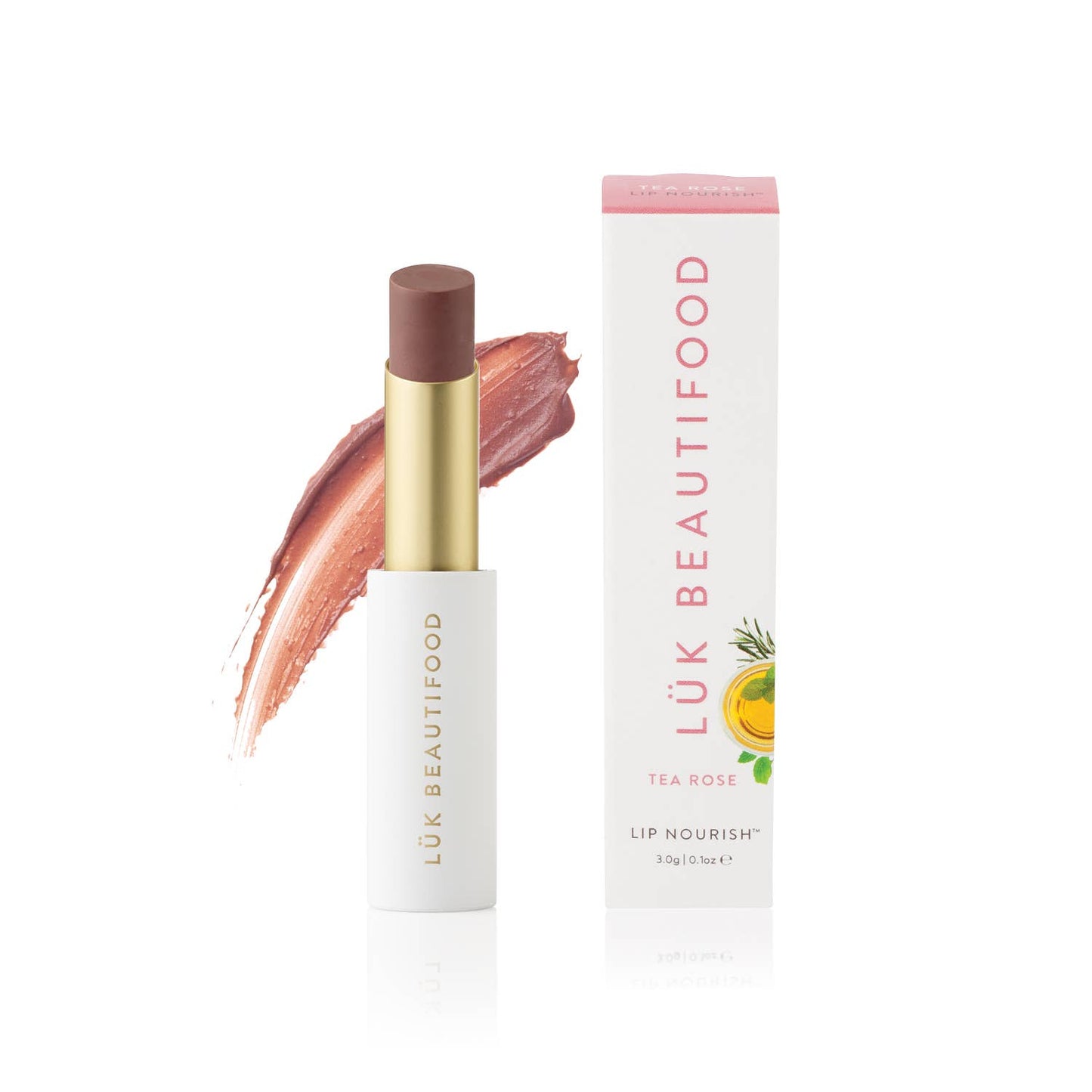 Tea Rose LÜK BEAUTIFOOD - Lip Nourish™ Sheer Lipstick