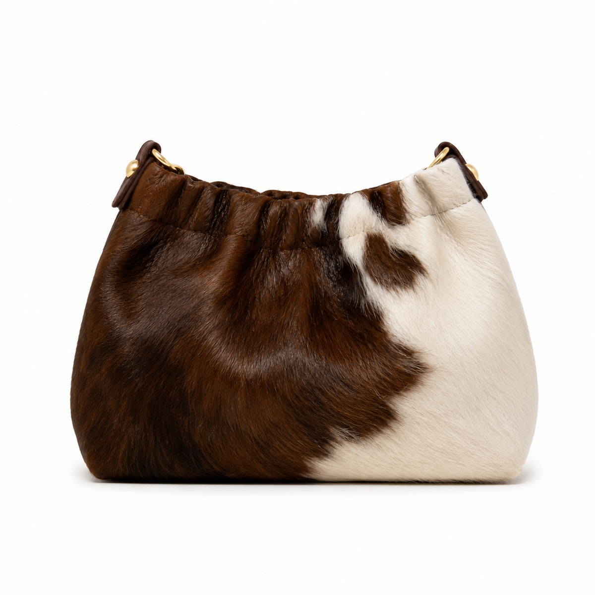 Cow Hide + Leather Crossbody Bag - German Fuentes Handbags