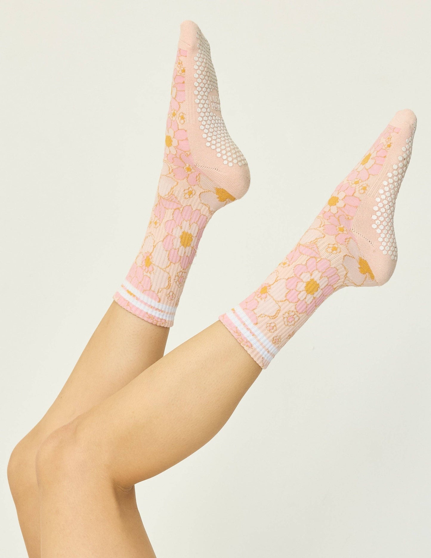 The Floral Grip Sock - LUCKY HONEY