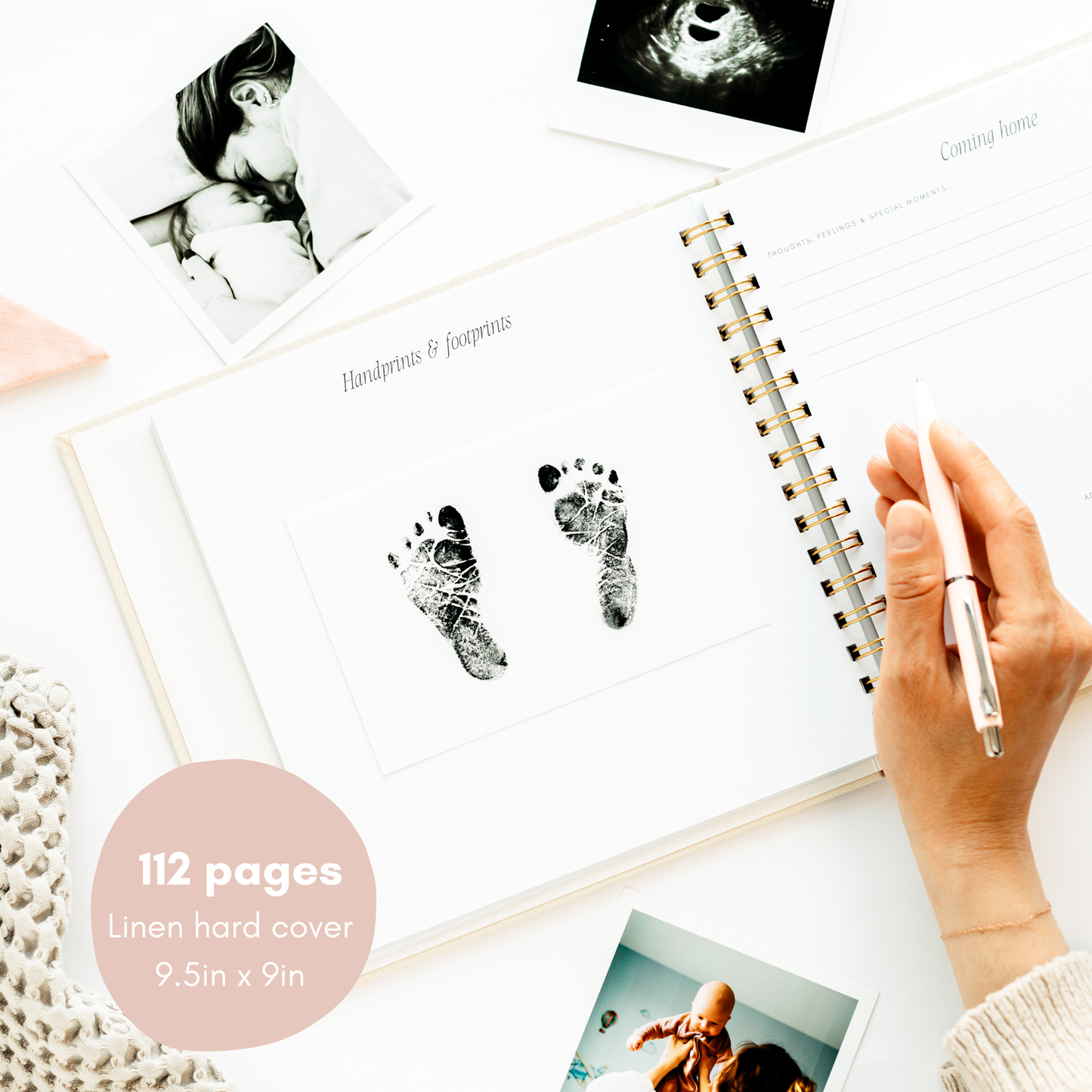 Baby Memory & Milestone Book – First Year Keepsake