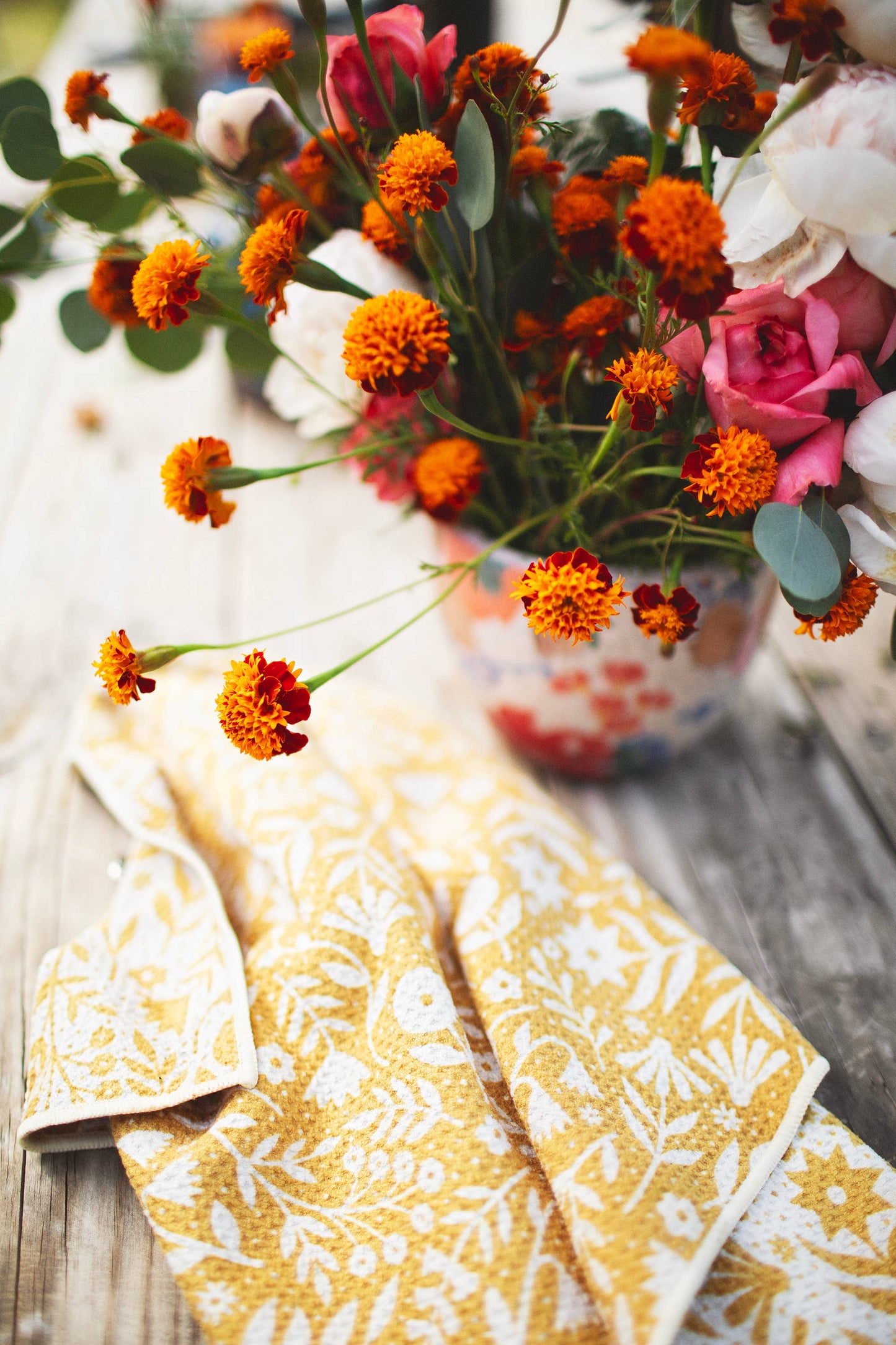 Trek Light - Kitchen Tea Towel Quick Dry | Meadow Flowers