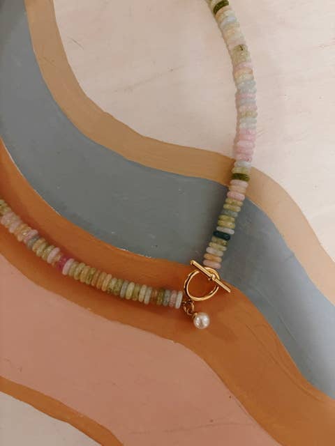 driftaway jewelry - Morganite Gemstone Necklace