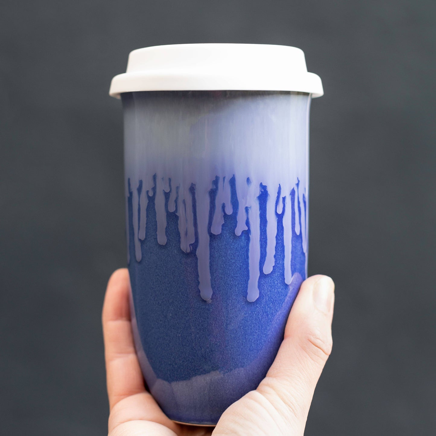 Nova Ceramics Travel Mugs - Neptune Ceramic Travel Mug – 16oz with Lid & Sleeve