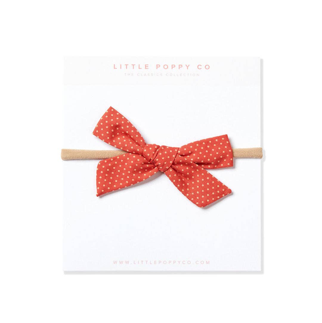 Citrus Dot Headband Bow