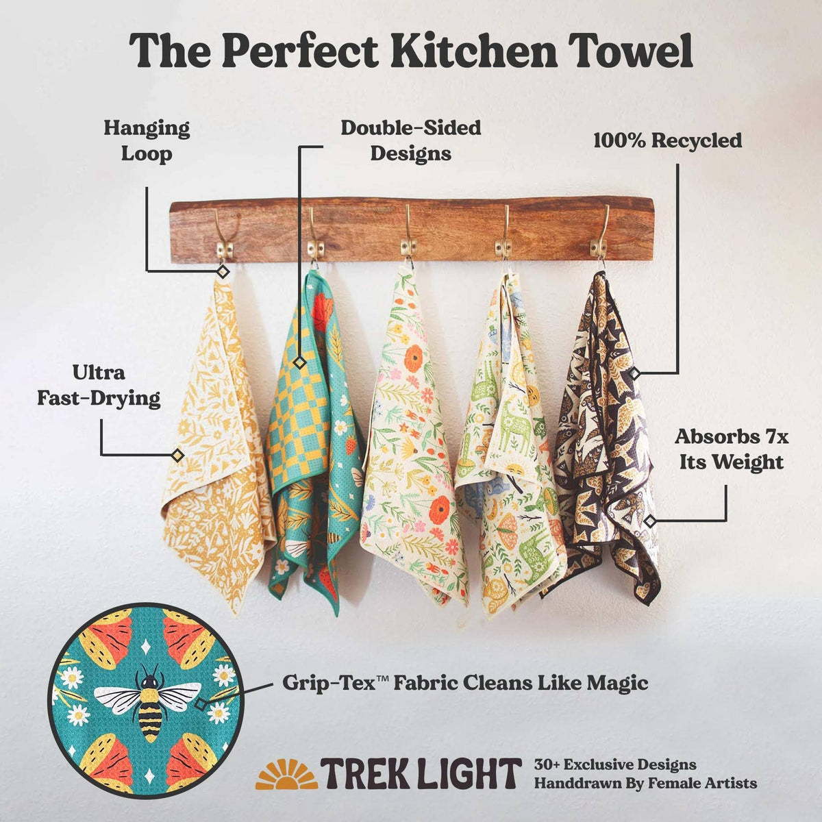 Happy Halloween - Kitchen Tea Towel - Trek Light