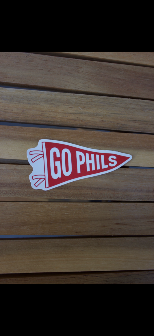 Go Phils Pennant Sticker