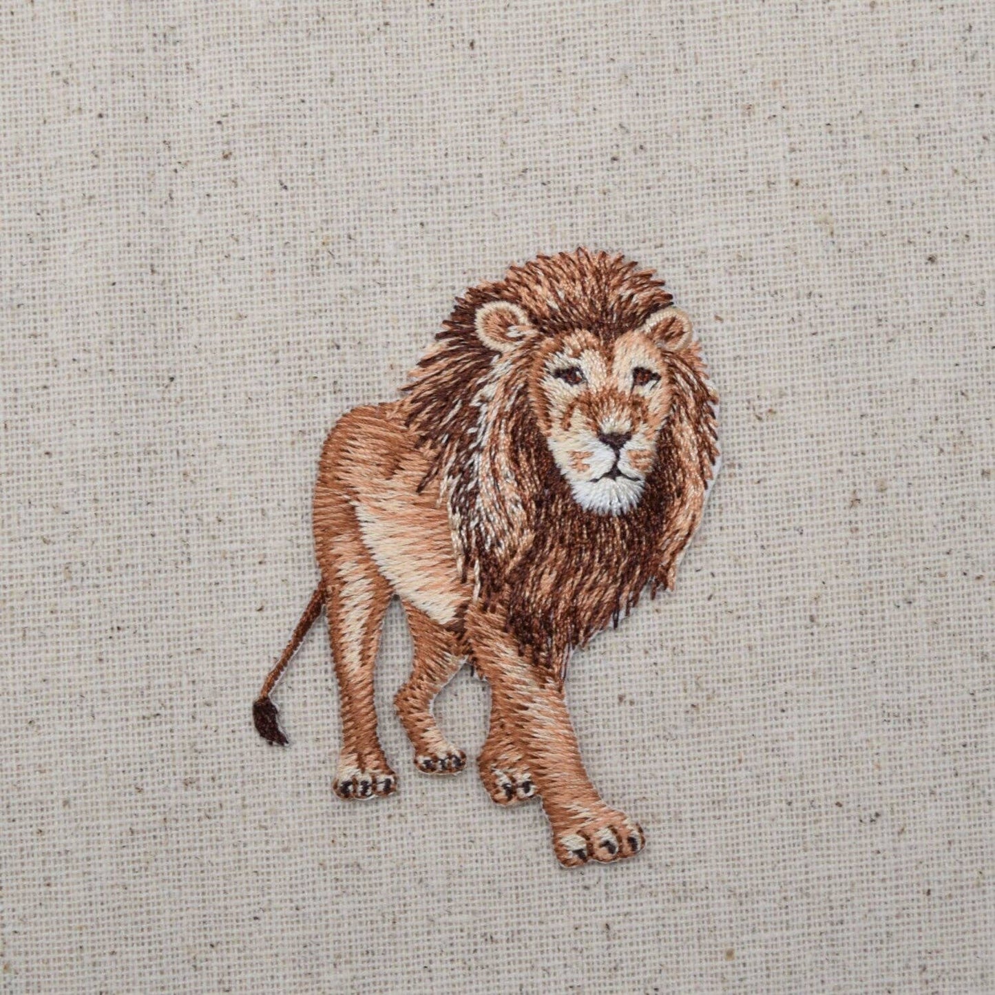 Wholesale Applique - African Lion - King of the Jungle - Embroidered Iron on Patch