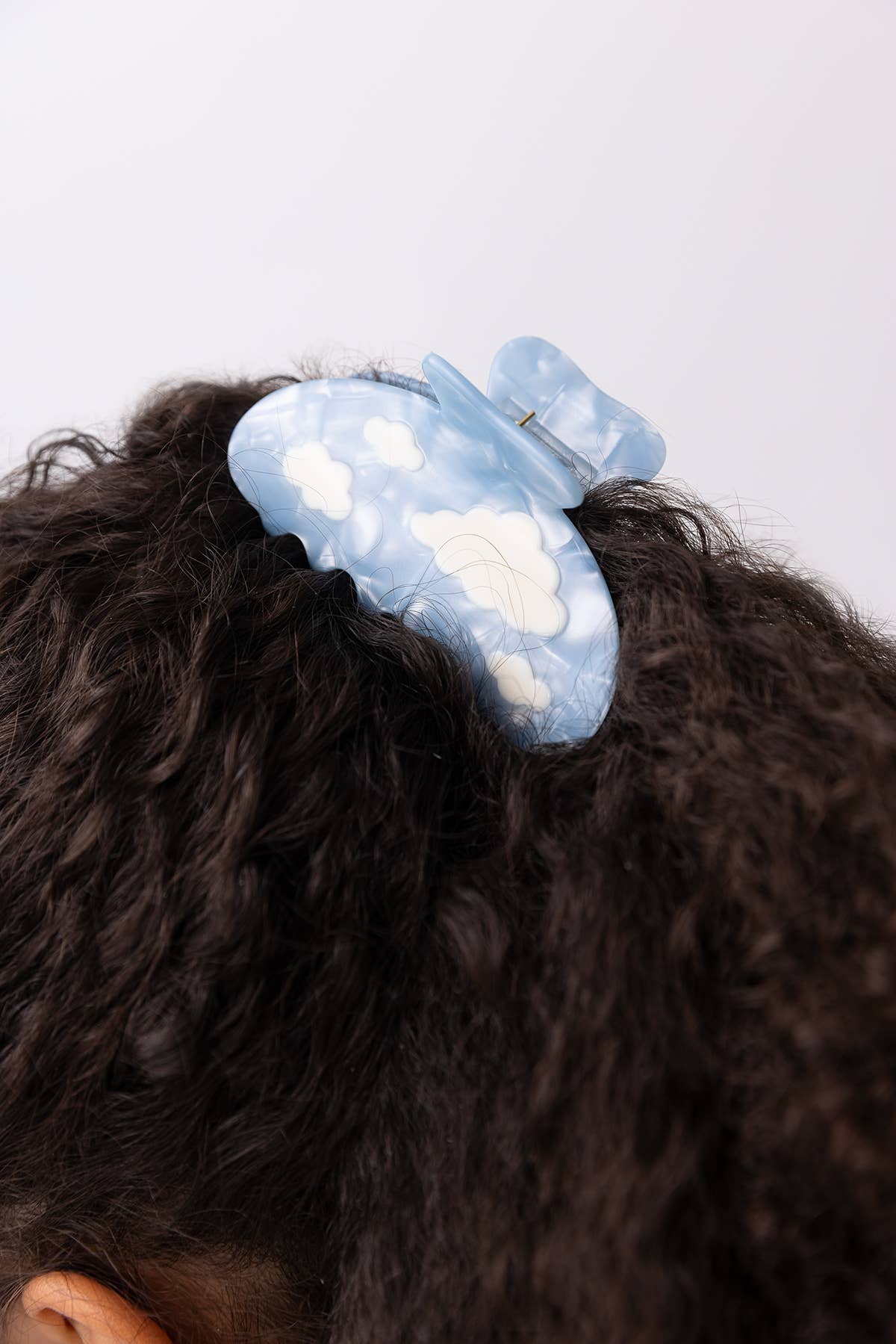 Blue Sky With White Clouds Hair Clip