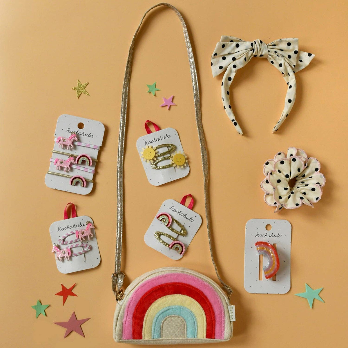 Polka Dot Double Bow Headband - Rockahula Kids US