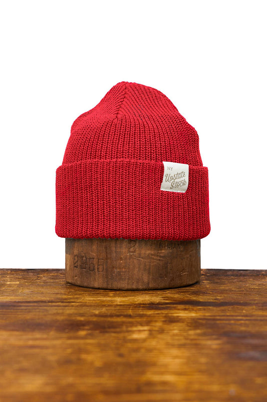 Red Beanie - Upstate Stock