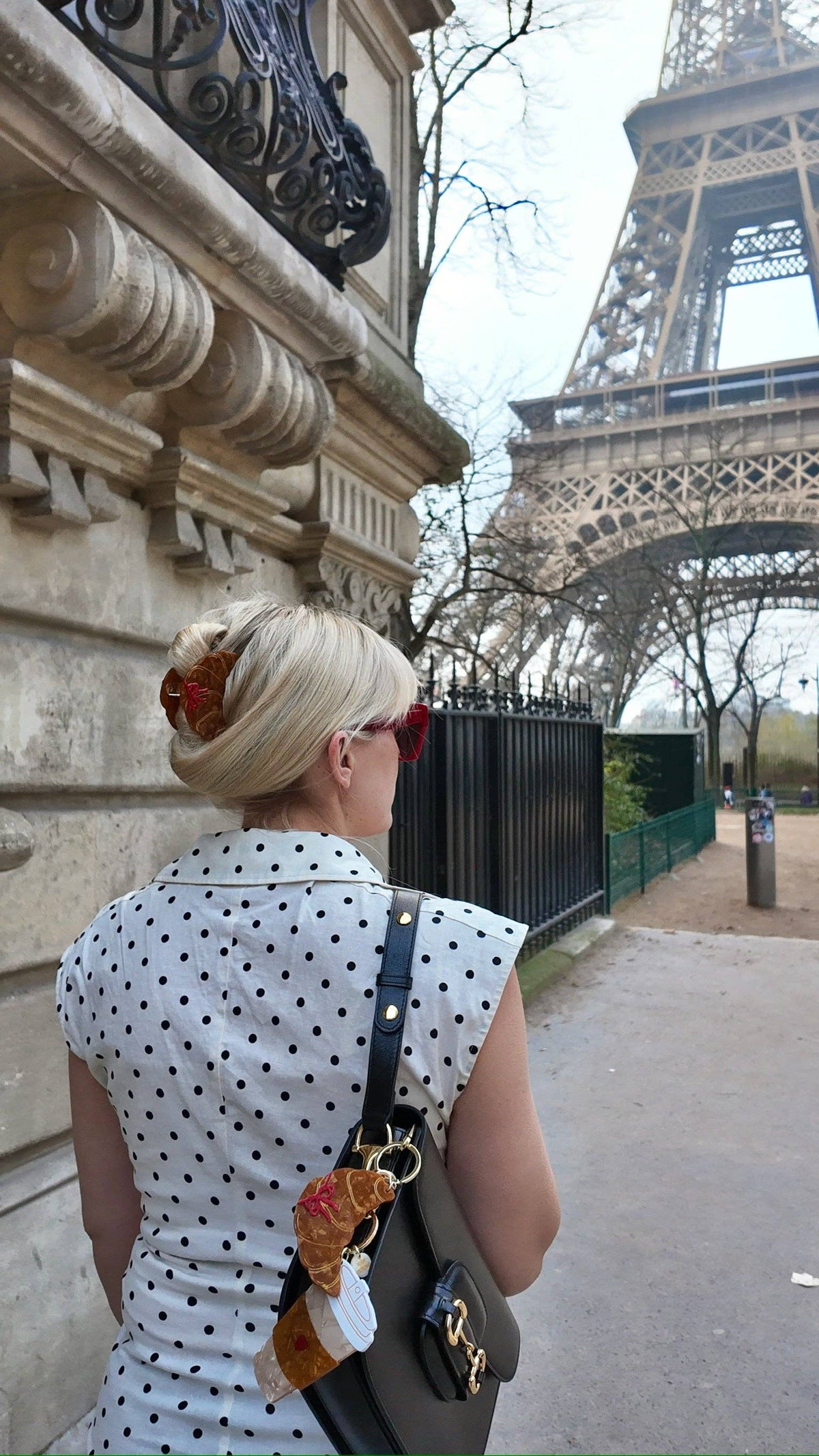 Croissant Hair Clip | Solar Eclipse - Hand-Painted