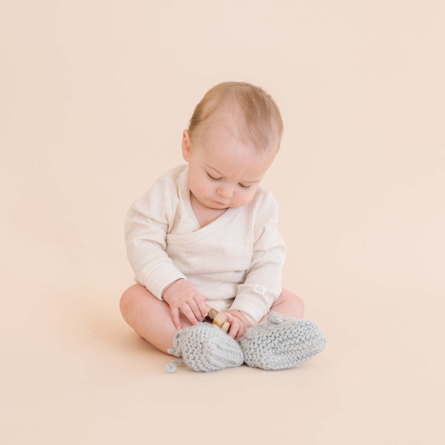 Blue Newborn Booties