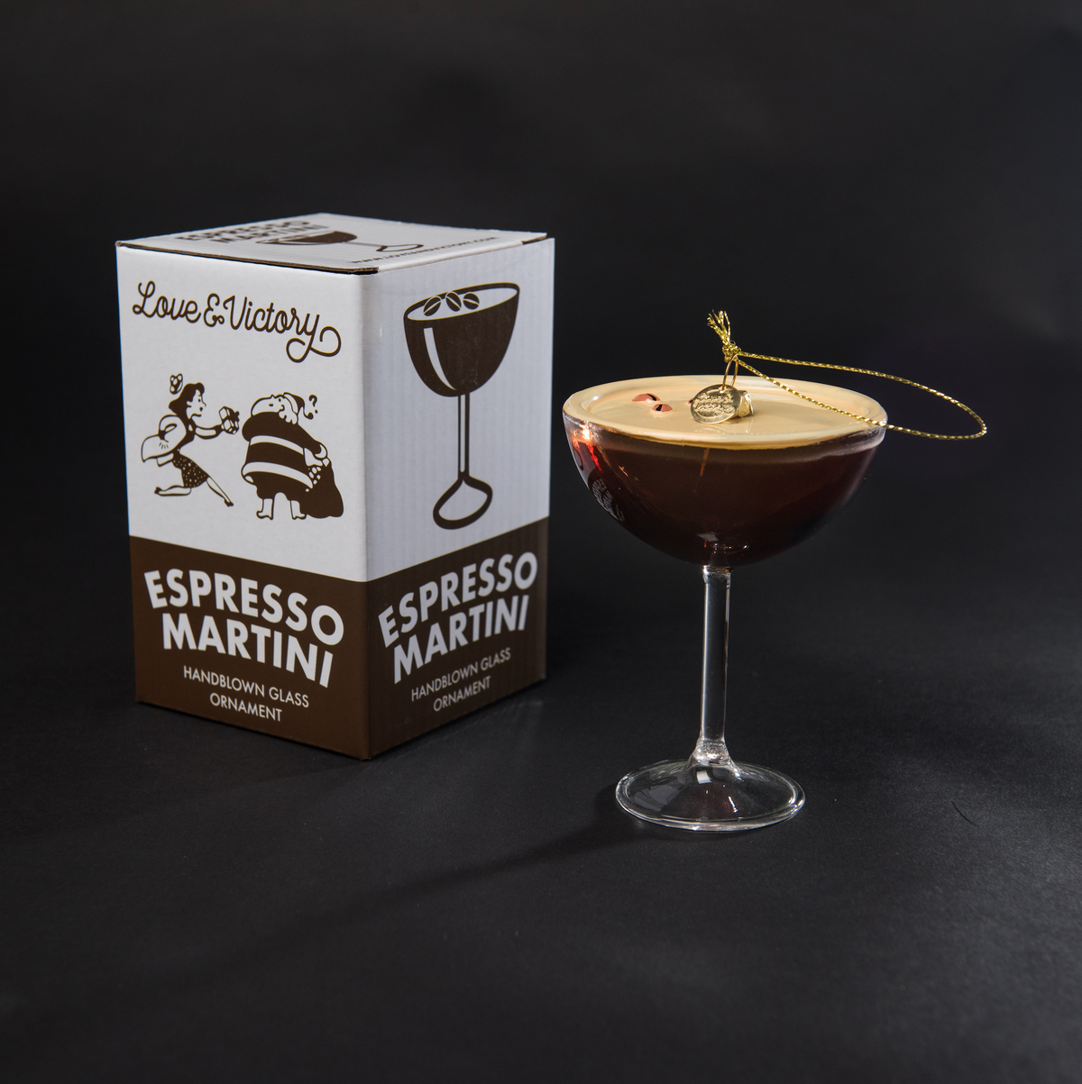 Espresso Martini Cocktail Christmas Ornament