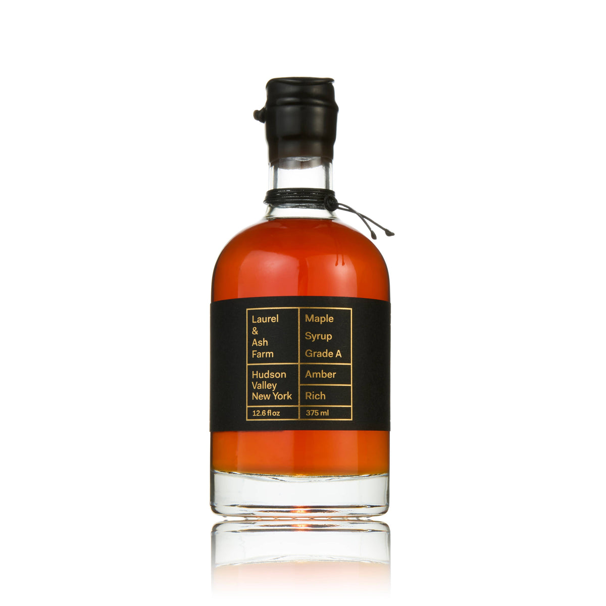 Amber Rich Maple Syrup 375 ml Laurel & Ash Farm -