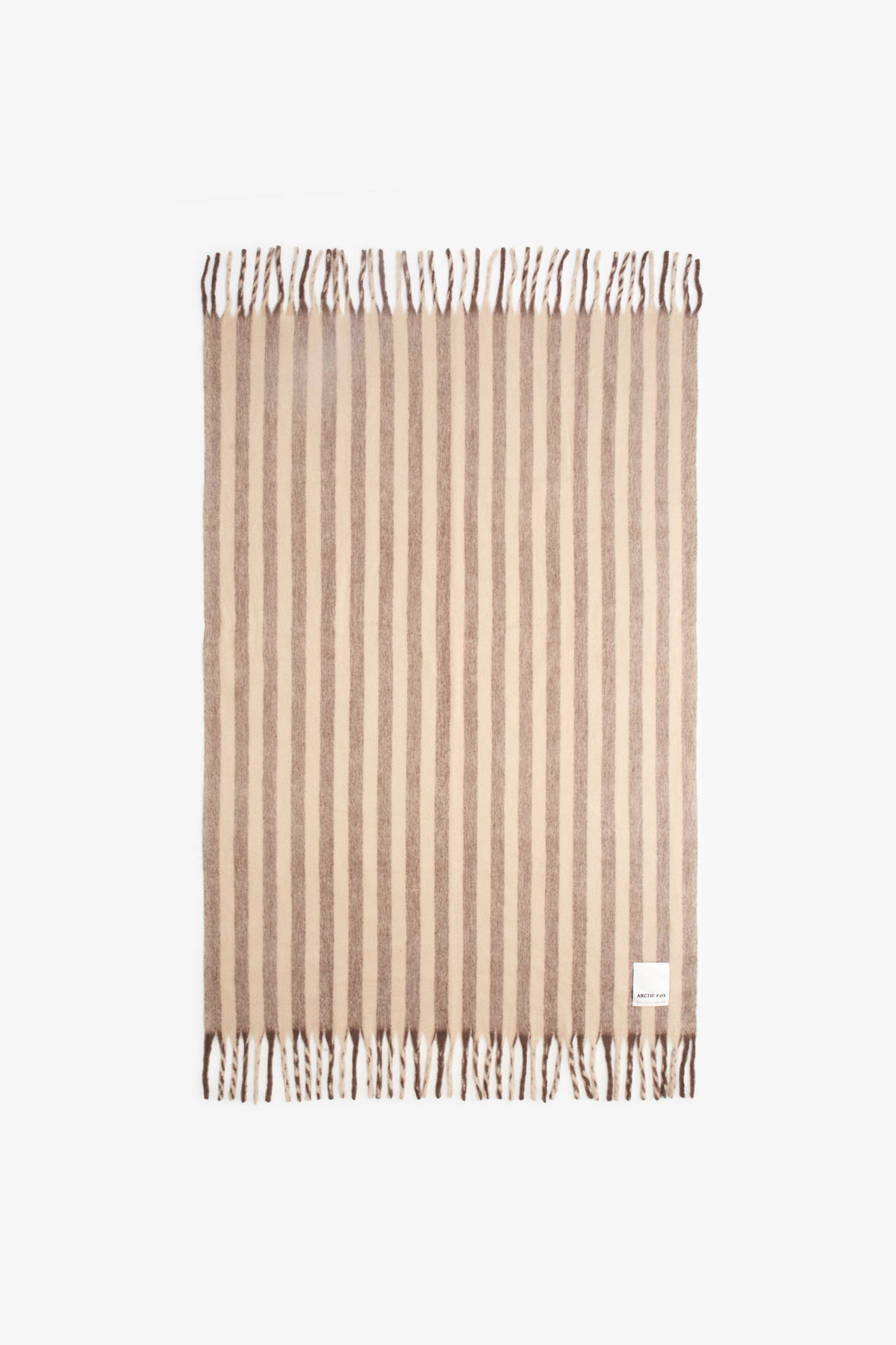 The Wool Stripe Throw - Burnt Umber Stripe - Arctic Fox & Co. - North America - FW26