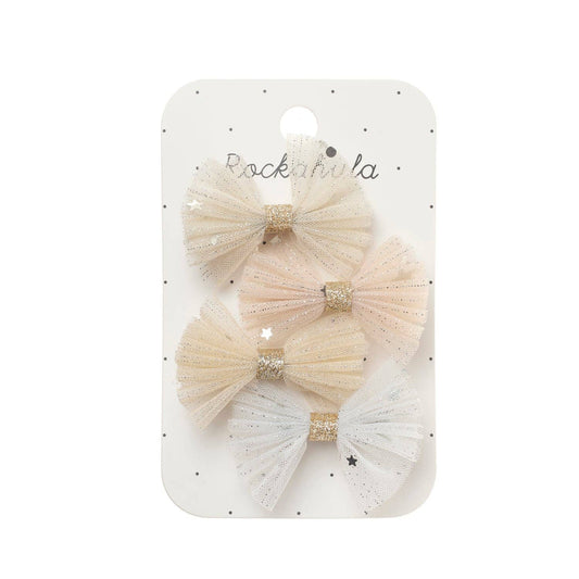 Shimmer Tulle Mini Bow Clips - Rockahula Kids US
